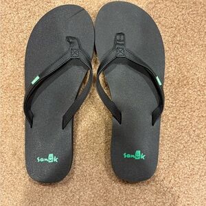 Sanuk yoga joy Black Flip Flops